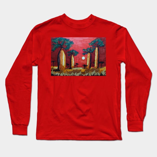 Baobab Long Sleeve T-Shirt by Kuhtina